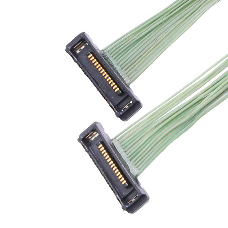 I-Pex Cabline ss 35P Micro Coaxial Cable 20380-035t-06 Lvds Connector 0.4mm Στροφή δεξιά γωνία