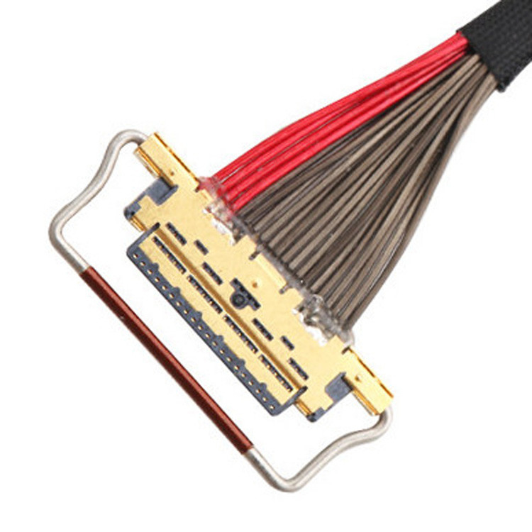 Εργοστάσιο UL EDP LVDS Κοαξιακό καλώδιο I PEX 0.4mm Στροφή 20633-220T-01S 20 Pin