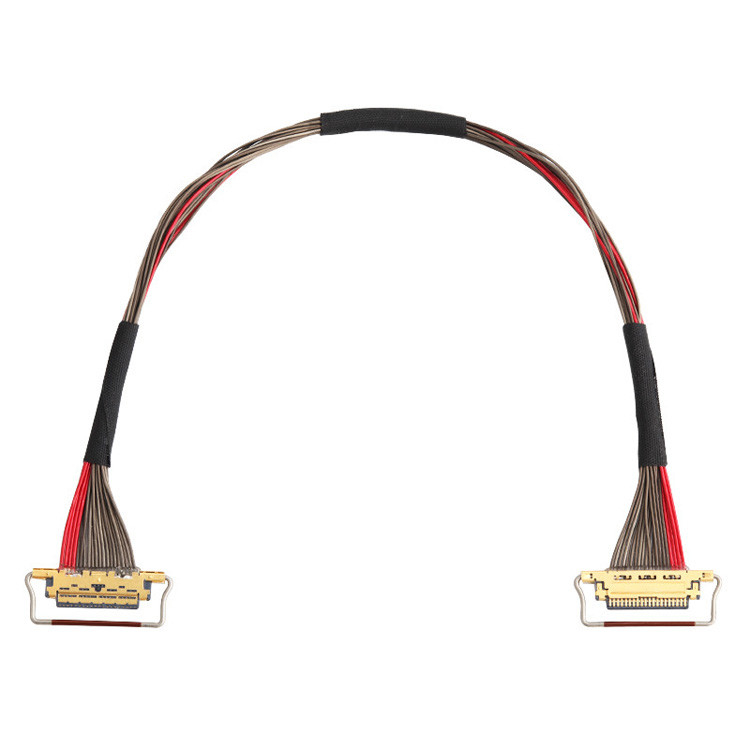 Εργοστάσιο UL EDP LVDS Κοαξιακό καλώδιο I PEX 0.4mm Στροφή 20633-220T-01S 20 Pin
