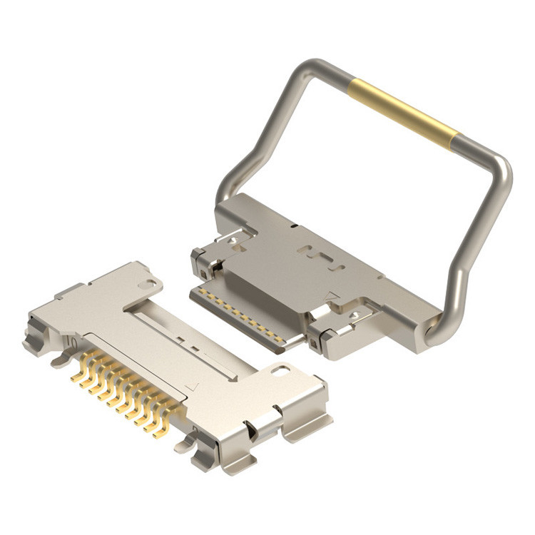 Το CABLINE-CA 10p 20633-310T-01S Micro-Coaxial Connector με μηχανική πρίζα κλειδαριού είναι μέσα
