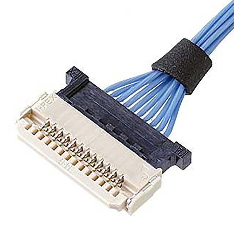 Οριζόντιο ομοαξονικό καλώδιο 0.5mm πίσσα dw-5 βούλωμα 8 μικροϋπολογιστών Ipex δοχείων 20598-008T-02 καρφίτσα