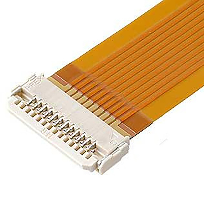 Οριζόντιο ομοαξονικό καλώδιο 0.5mm πίσσα dw-5 βούλωμα 8 μικροϋπολογιστών Ipex δοχείων 20598-008T-02 καρφίτσα