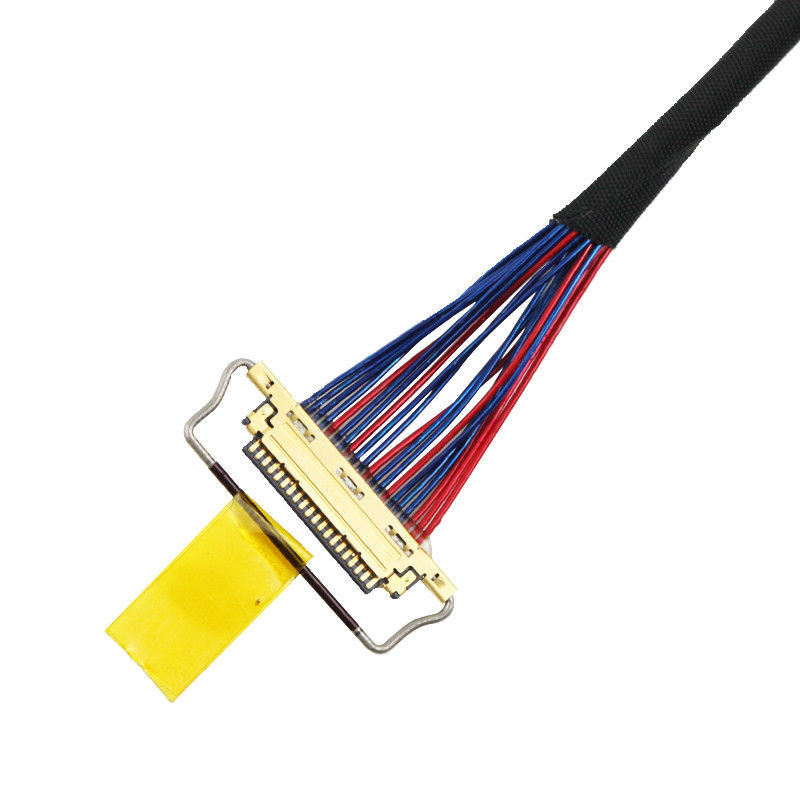 0.5mm Pitch 20453-220t-03 Lvds Συγκρότημα καλωδίων Df19g-20s έως I-Pex ISO14001