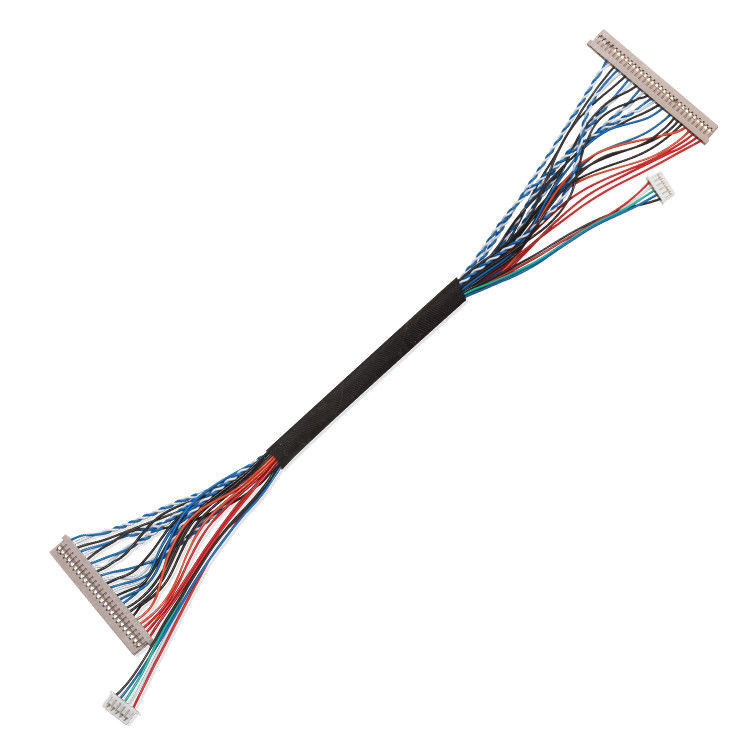 250V 20 καλώδιο  Df14 Lvds καρφιτσών σε Df14 για το συνδετήρα επίδειξης lap-top lvds