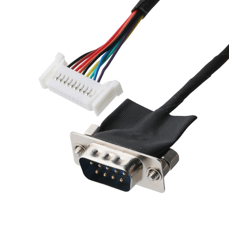 Συγκρότημα καλωδίων DB-9Pin LVDS D-SUB-9P Άντρας συγκόλληση σε TU1.0 20Pin TU1002HN0-20 Σύνδεσμος καλωδίων OEM/ODM