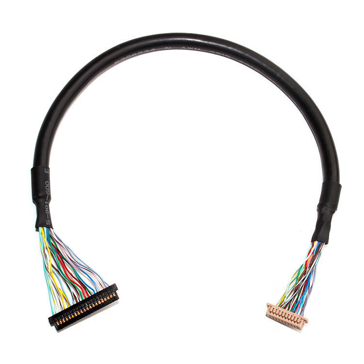 Η συναρμολόγηση καλωδίου LVDS με πλάτος 1,0 mm και 32AWG, χρησιμοποιώντας τον συνδετήρα LCD  DF13-20DS-1.25C