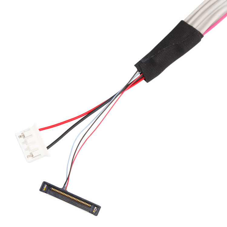 Η συναρμολόγηση καλωδίου LVDS με πλάτος 1,0 mm και 32AWG, χρησιμοποιώντας τον συνδετήρα LCD  DF13-20DS-1.25C