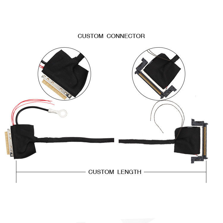 32AWG Συγκρότημα καλωδίων LVDS 40 Pin 88441-40 έως 50 Pin JAE F1-RE51HL