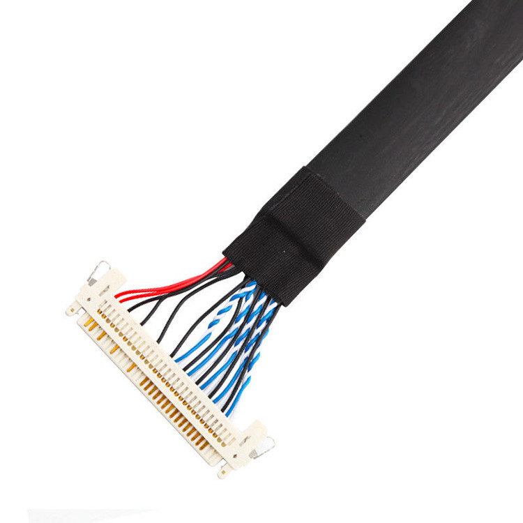Η συναρμολόγηση καλωδίου LVDS από JAE FI-S20S έως FI-X30HL, με πλάτος 1,25 mm και ονομαστική ισχύ για 500VAC