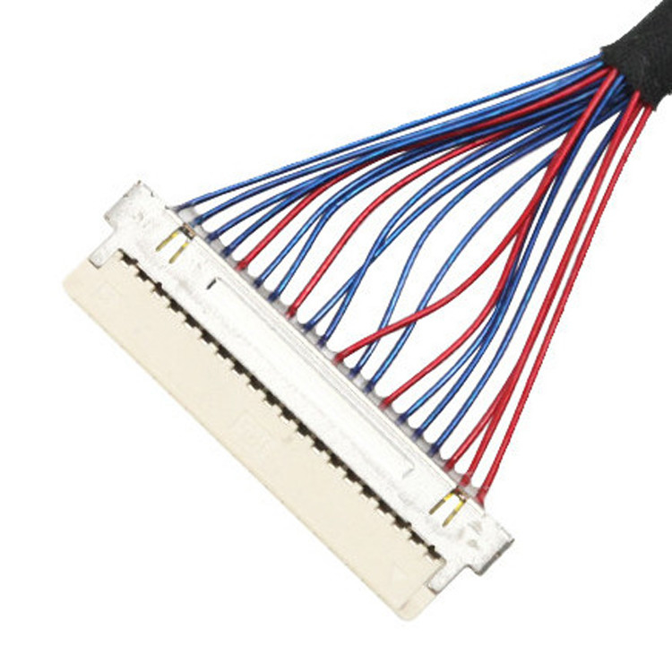 0.5mm Pitch 20453-220t-03 Lvds Συγκρότημα καλωδίων Df19g-20s έως I-Pex ISO14001