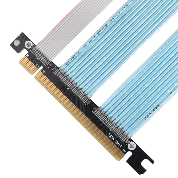 PCB Εξαιρετικά λεπτό κοακσιακό καλώδιο PCIE γραφικά υπολογιστή γραφικά κάρτες επέκταση καλώδιο προσαρμοστή