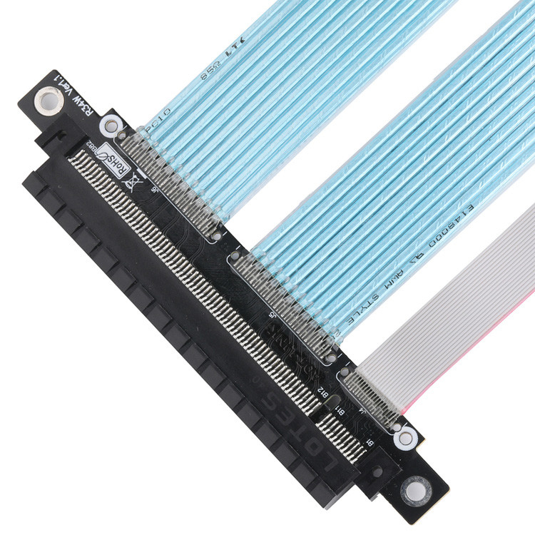 PCB Εξαιρετικά λεπτό κοακσιακό καλώδιο PCIE γραφικά υπολογιστή γραφικά κάρτες επέκταση καλώδιο προσαρμοστή