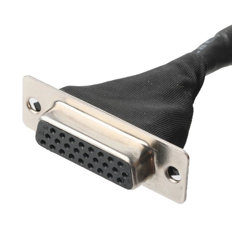 OEM/ODM Σύνθεση καλωδίων LVDS από την  DF13-40Pin με πλάτος 1,25mm σε HD-SUB 26P