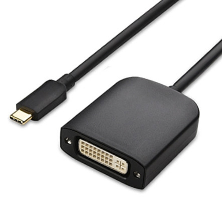 USB τύπου C αρσενικό προς Dvi I θηλυκό προσαρμογέα για προβολή κάμερας LCD