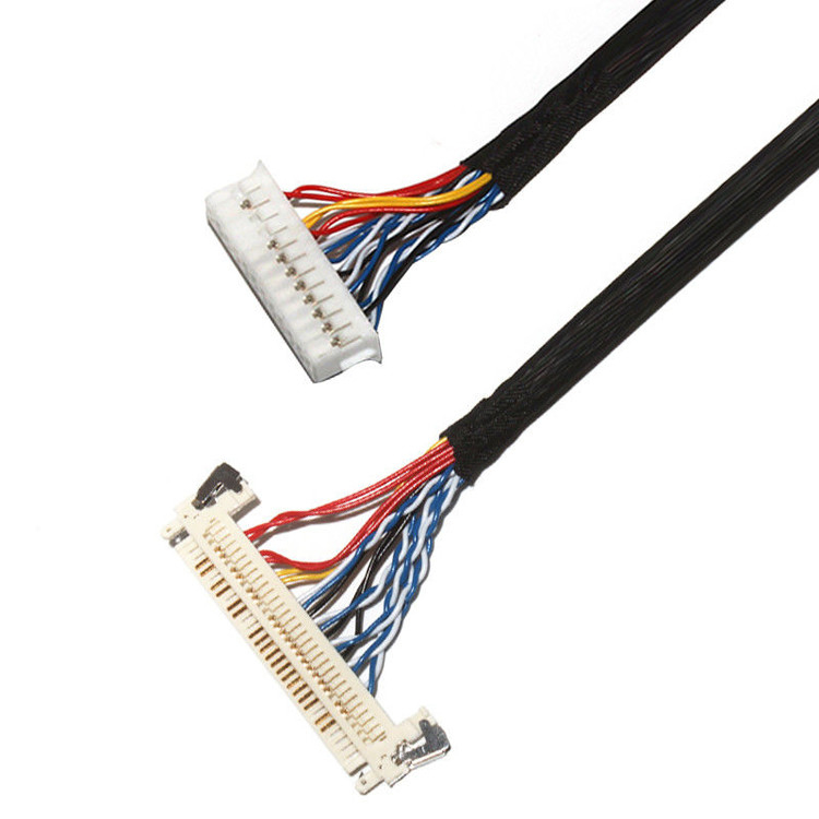 Προσαρμόστε το μήκος 2.0mm Pitch Lvds Cable Assembly 30 Pin IPEX DF11-24DS-2C σε FI-X3OHL OEM/ODM