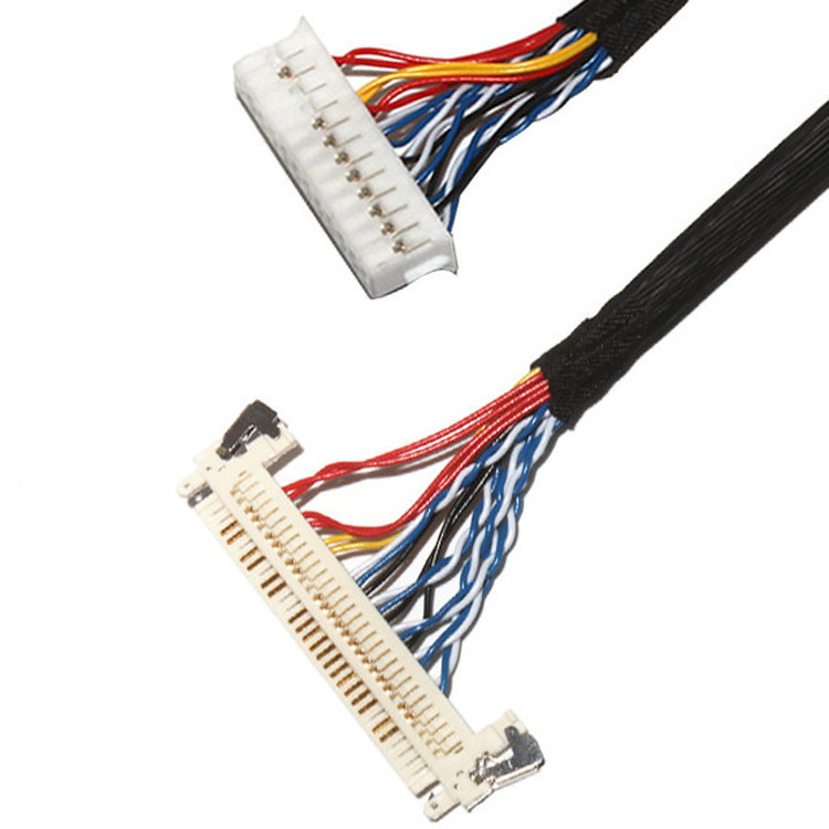 Προσαρμόστε το μήκος 2.0mm Pitch Lvds Cable Assembly 30 Pin IPEX DF11-24DS-2C σε FI-X3OHL OEM/ODM