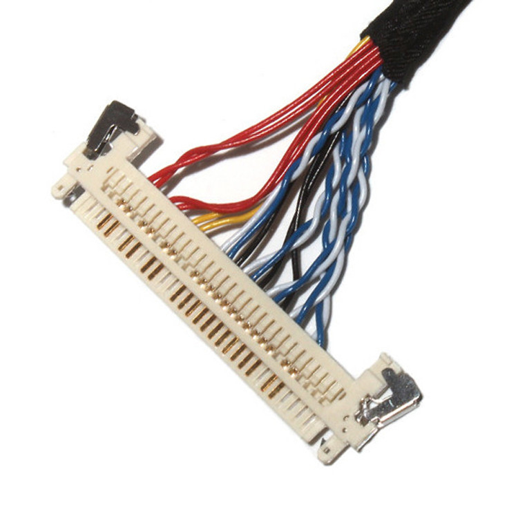 Προσαρμόστε το μήκος 2.0mm Pitch Lvds Cable Assembly 30 Pin IPEX DF11-24DS-2C σε FI-X3OHL OEM/ODM