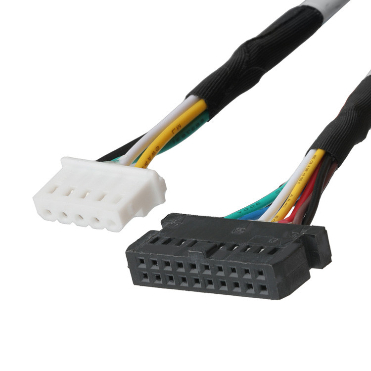 OEM/ODM LVDS καλώδιο από το LHE PHSD 30P Pitch 2.0mm έως το A2545 20P Pitch 2.54mm, σύρμα UL1007 24AWG, χρώμα ανά Pin-Out