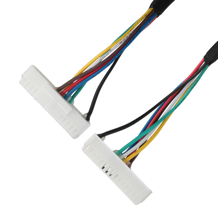 OEM/ODM LVDS καλώδιο από το LHE PHSD 30P Pitch 2.0mm έως το A2545 20P Pitch 2.54mm, σύρμα UL1007 24AWG, χρώμα ανά Pin-Out