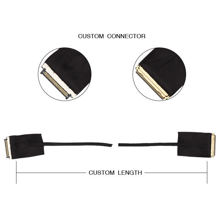 30 Pin 0.5mm Pitch LVDS EDP Cable 20453-230t-03 έως Kel Usl20-30s