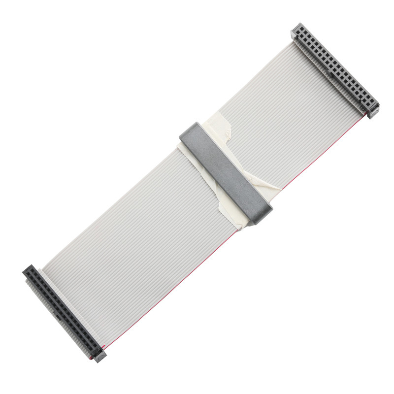 IDC FC-2*20P 40Pin 2,54mm διάσταση Μαύρο PBT+G/F UL2651 28AWG Idc Flat Ribbon Cable 1,27mm διάσταση OEM/ODM