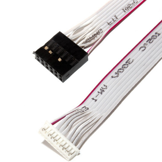 IDC 12 PIN Flat Flexible Ribbon Cable DF19 προς JST RF για καλώδιο ηλεκτρικής ενέργειας PCBA