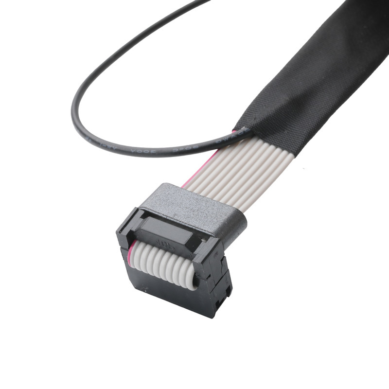 IDC FC-10P και TER M4 διασταύρωση 1,27mm Συνδέτης καλωδίου γης με δακτυλικό καλώδιο UL2651 28AWG καλώδιο OEM / ODM