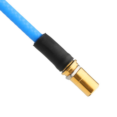ROHS Low PIM Flex TFT-5G-402 RF Coaxial Cable διπλή ασπίδα με μπλε σακάκι FEP OEM / ODM