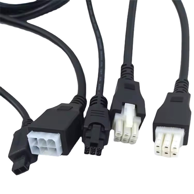 Προσαρμοσμένο καλώδιο 2 3 4 5 6 Pin Molex 5557 6pin 4,2 mm καλώδιο καλωδίου UL2464 20AWG * 6C OD6,4 mm μαύρο