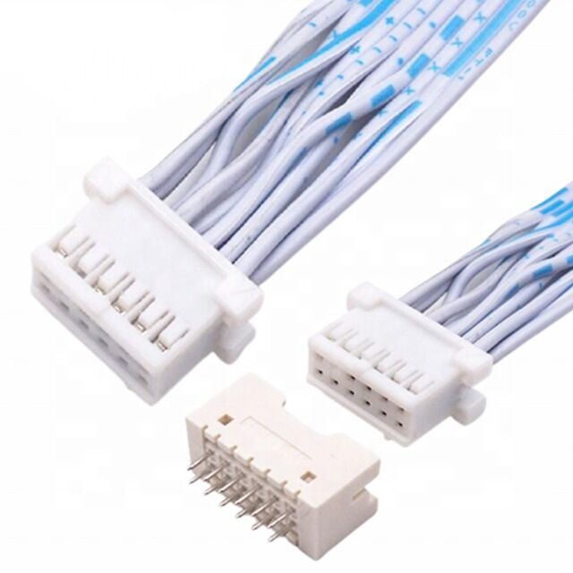 Προσαρμοσμένο καλώδιο δέσμης JST Flat Ribbon με βήμα 2,54mm 12 Pin διπλής σειράς για ηλεκτρονικές εφαρμογές