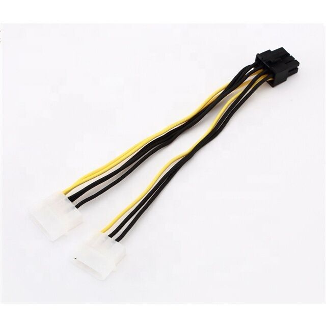 18AWG PVC PCI-E Καλώδιο τροφοδοσίας 8 Pin Αρσενικό σε Διπλό 8Pin(6+2) Αρσενικό GPU Διαχωριστή τροφοδοσίας με επιλογές προσαρμοσμένου μήκους