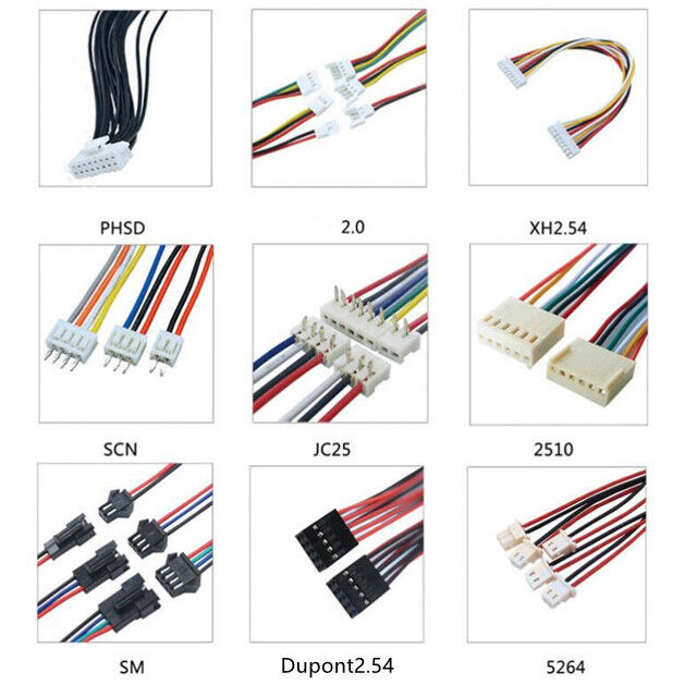 Προσαρμοσμένο καλωδίωση με σύνδεσμο JST και προσαρμόσιμο μήκος Συναρμολόγηση καλωδίων με πιστοποίηση ISO9001