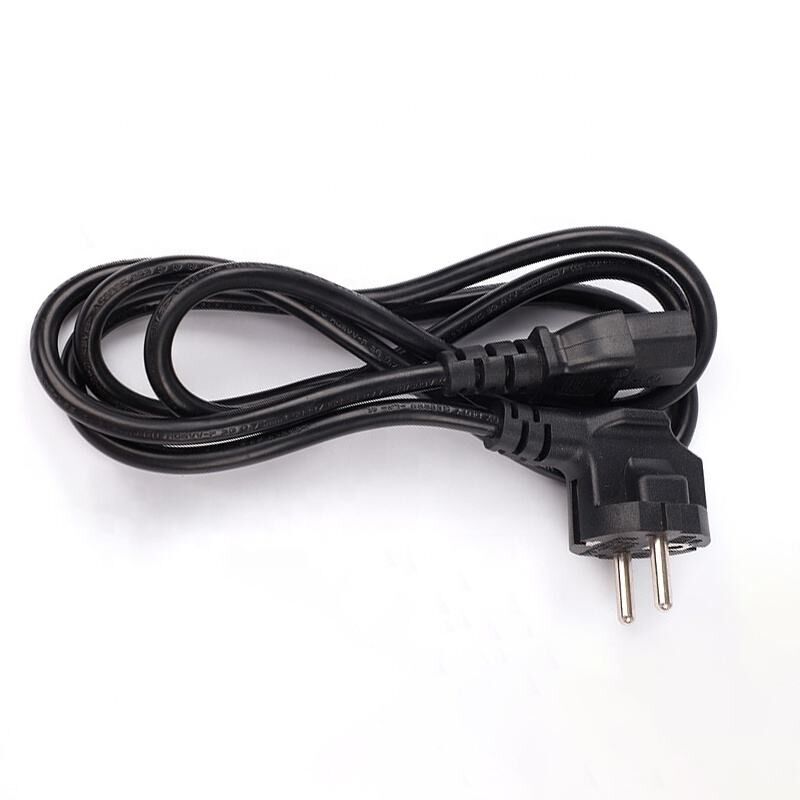 3 Pin EU Plug Standard ABS+PC Fireproof Computer Power Cord AC Power Cord for Home Appliances