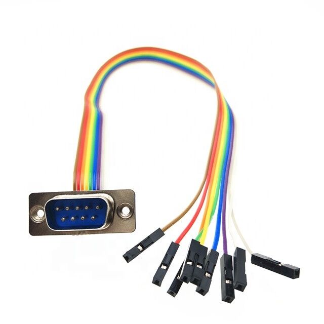Προσαρμοσμένο μήκος 2.54mm Pitch RoHS πιστοποιημένο καλώδιο επίπεδης κορδέλας για DB9 Dupont Connector