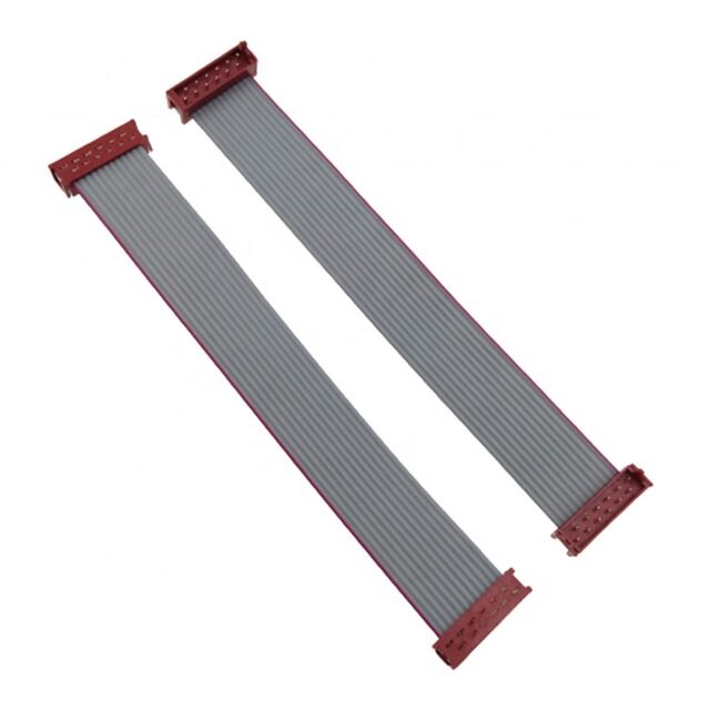 1.27mm Pitch 12pin IDC Socket με 28AWG Flat Ribbon Cable Assembly - Micro Match Male 1-215083-2
