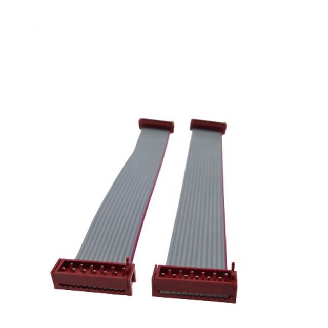 1.27mm Pitch 12pin IDC Socket με 28AWG Flat Ribbon Cable Assembly - Micro Match Male 1-215083-2