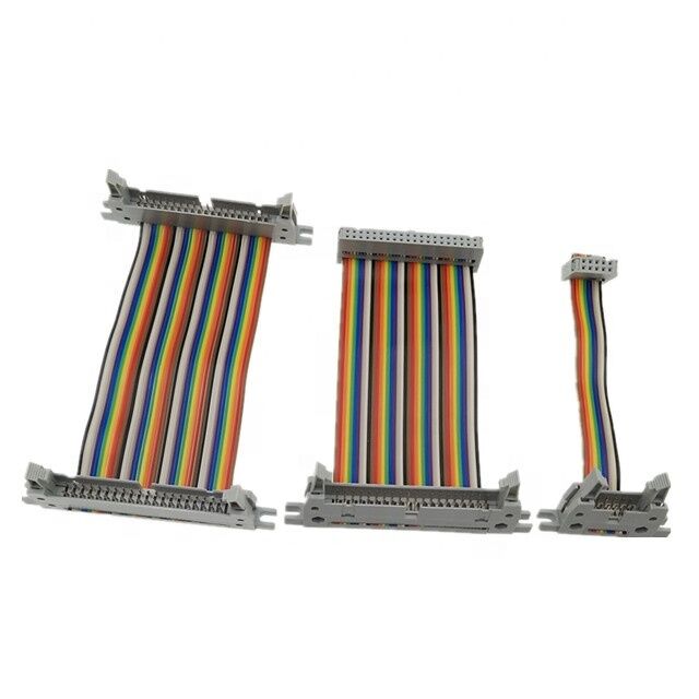 1.27mm Pitch 30AWG Χρυσό επιχρυσωμένο IDC σύνδεσμο ευέλικτο καλώδιο επίπεδης κορδέλας για ηλεκτρονικά