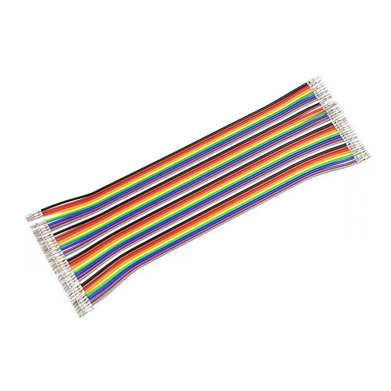Προσαρμοσμένο Rainbow Harness Flat Ribbon Cable με μόνωση PVC και συνδέσμους IDC 1,27mm Pitch