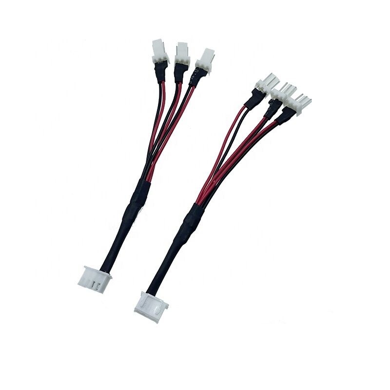 SM Αρσενικό θηλυκό Καλώδιο μετατροπής One Tow Four Connection Cable 2.54 Aircraft 2Pin Κόκκινο και μαύρο φως καλωδίωσης LED με Ter