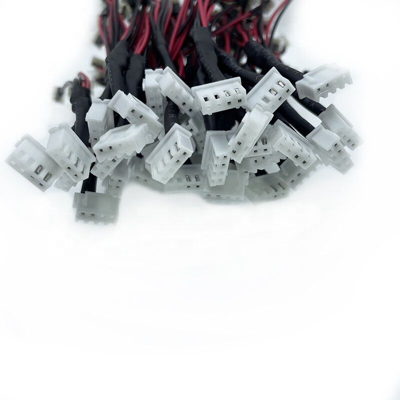 SM Αρσενικό θηλυκό Καλώδιο μετατροπής One Tow Four Connection Cable 2.54 Aircraft 2Pin Κόκκινο και μαύρο φως καλωδίωσης LED με Ter