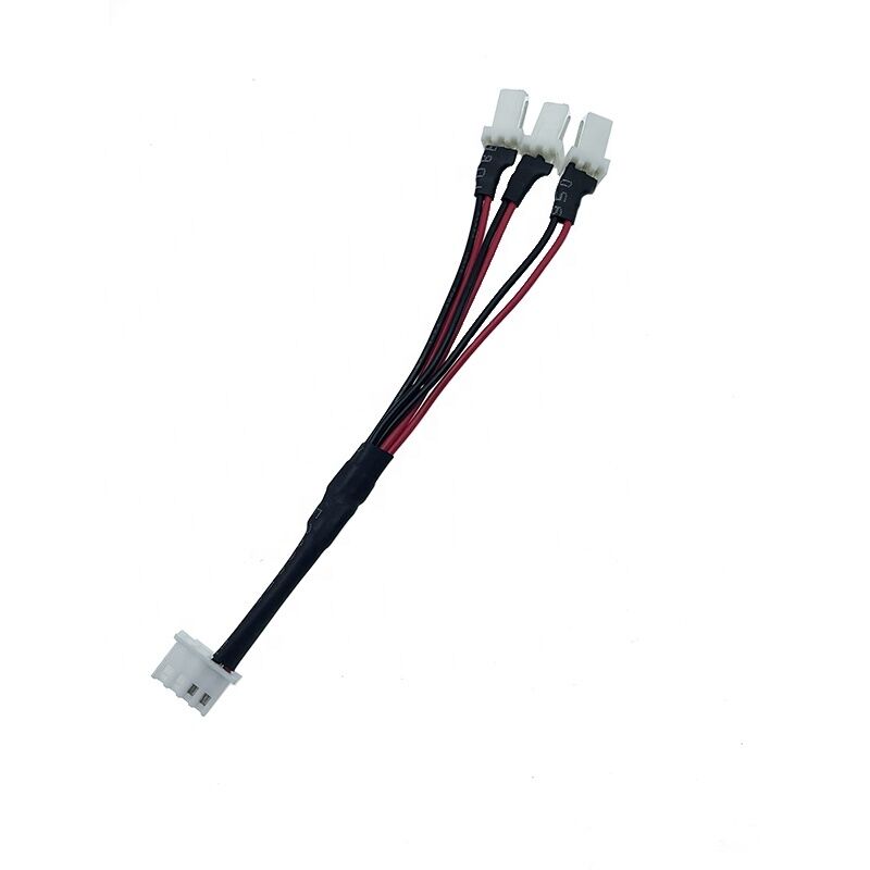 SM Αρσενικό θηλυκό Καλώδιο μετατροπής One Tow Four Connection Cable 2.54 Aircraft 2Pin Κόκκινο και μαύρο φως καλωδίωσης LED με Ter