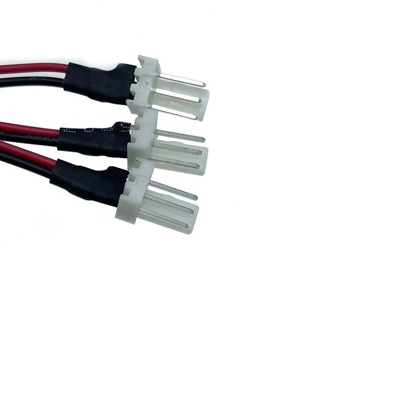 SM Αρσενικό θηλυκό Καλώδιο μετατροπής One Tow Four Connection Cable 2.54 Aircraft 2Pin Κόκκινο και μαύρο φως καλωδίωσης LED με Ter
