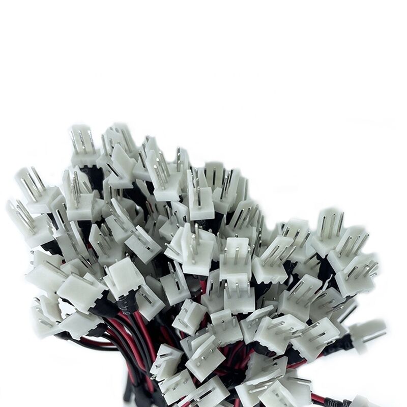 SM Αρσενικό θηλυκό Καλώδιο μετατροπής One Tow Four Connection Cable 2.54 Aircraft 2Pin Κόκκινο και μαύρο φως καλωδίωσης LED με Ter