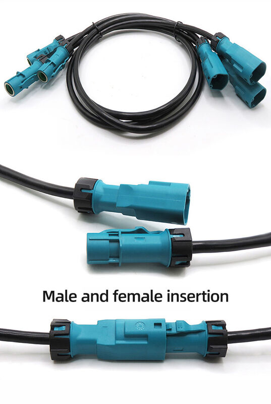 RY HSD Waterproof Connector Wire Harness Hsd4p Male and Female Connector RF High-frequency Coaxial Spiral Video Cable
