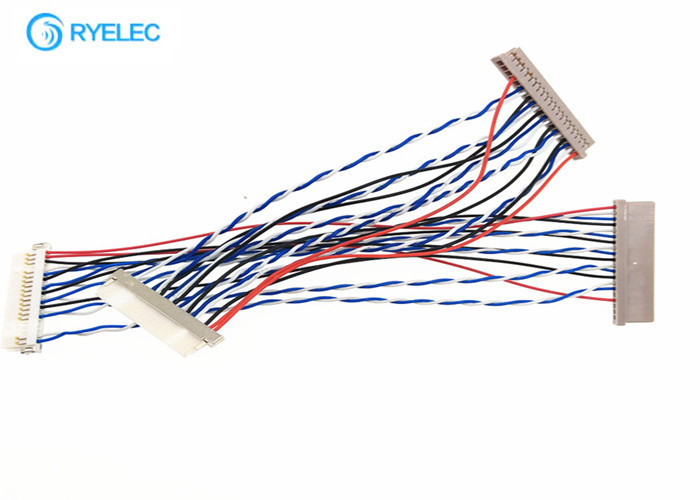 Df14 στη συνέλευση 20 καλωδίων Coaxia LVDS lap-top Df19 καρφίτσα 20 στην καρφίτσα  για την επίδειξη LCD