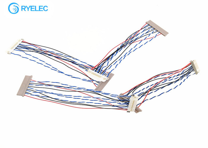 Df14 στη συνέλευση 20 καλωδίων Coaxia LVDS lap-top Df19 καρφίτσα 20 στην καρφίτσα  για την επίδειξη LCD