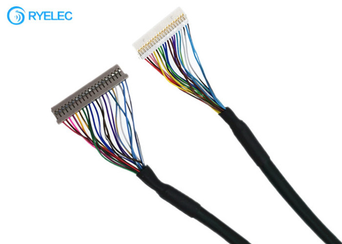 20pin 1.0mm πίσσα DF14 στο καλώδιο συνδετήρων LVDS DF19  για το γδύσιμο της μηχανής με UL20276
