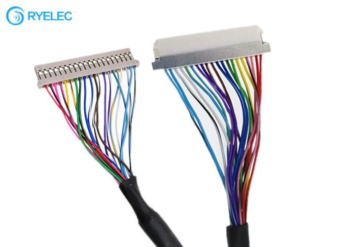 20pin 1.0mm πίσσα DF14 στο καλώδιο συνδετήρων LVDS DF19  για το γδύσιμο της μηχανής με UL20276