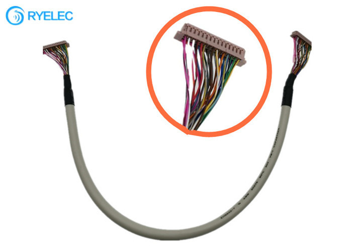 DF13-30DS-1.25C στην ψηφιακή επίδειξη DF13 TTL στον πίνακα 30 καρφίτσα 1.25mm LVDS καλώδιο LCD