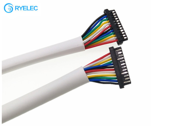 12Pin 0.8mm πίσσα DF52-12P-0.8C cl0668-0008-6-21 άσπρος σωλήνας PVC λουριών καλωδίων για την επιτροπή LCD